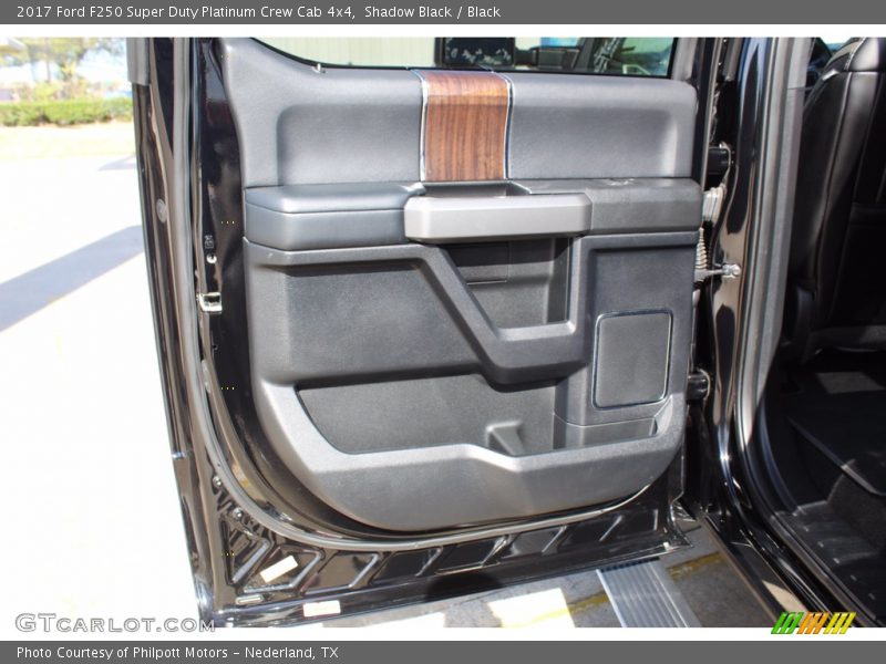 Shadow Black / Black 2017 Ford F250 Super Duty Platinum Crew Cab 4x4