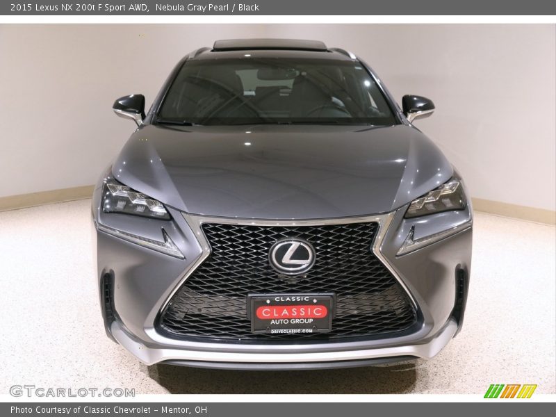 Nebula Gray Pearl / Black 2015 Lexus NX 200t F Sport AWD