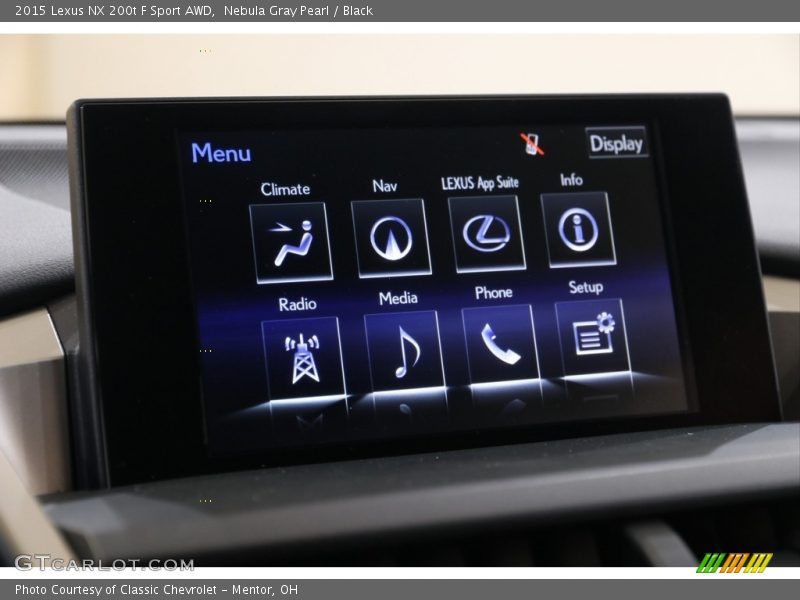 Nebula Gray Pearl / Black 2015 Lexus NX 200t F Sport AWD