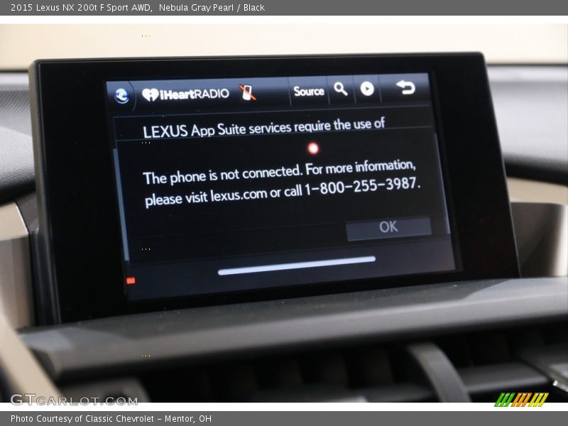 Nebula Gray Pearl / Black 2015 Lexus NX 200t F Sport AWD