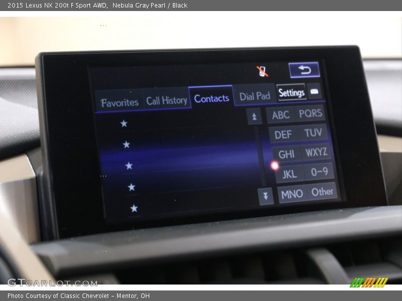 Nebula Gray Pearl / Black 2015 Lexus NX 200t F Sport AWD