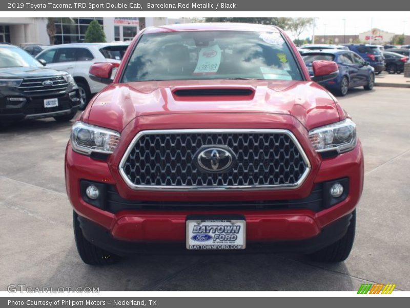 Barcelona Red Metallic / Black 2019 Toyota Tacoma TRD Sport Double Cab