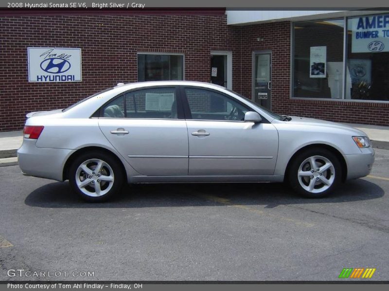 Bright Silver / Gray 2008 Hyundai Sonata SE V6