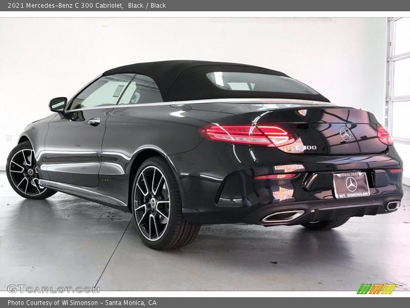 Black / Black 2021 Mercedes-Benz C 300 Cabriolet