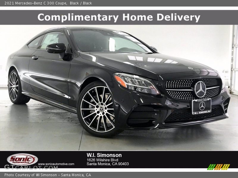 Black / Black 2021 Mercedes-Benz C 300 Coupe