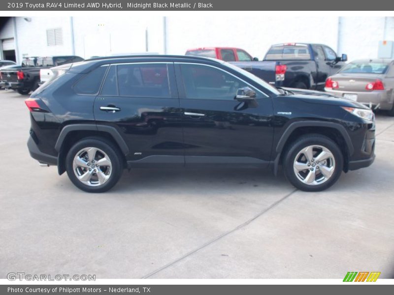 Midnight Black Metallic / Black 2019 Toyota RAV4 Limited AWD Hybrid