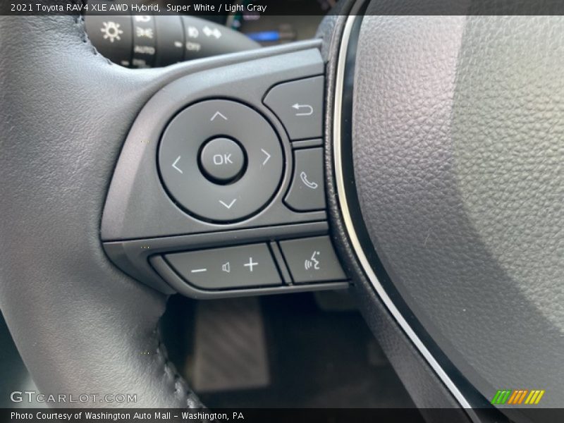 Super White / Light Gray 2021 Toyota RAV4 XLE AWD Hybrid
