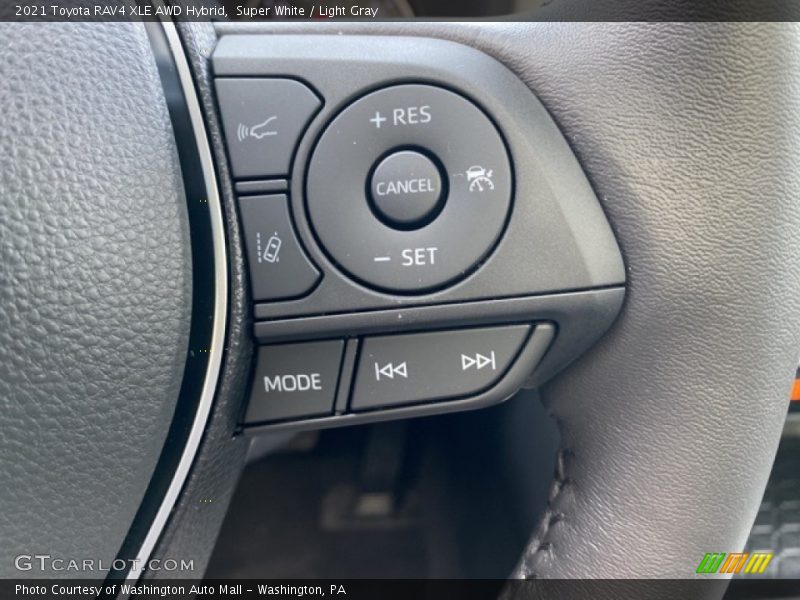 Super White / Light Gray 2021 Toyota RAV4 XLE AWD Hybrid