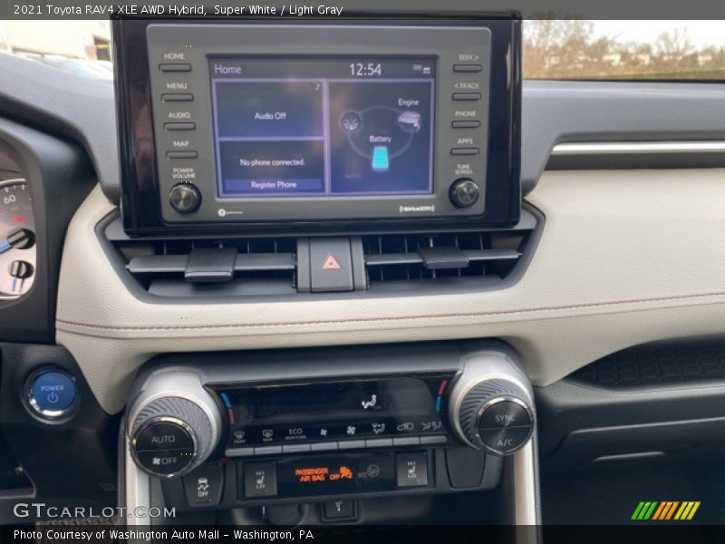 Super White / Light Gray 2021 Toyota RAV4 XLE AWD Hybrid