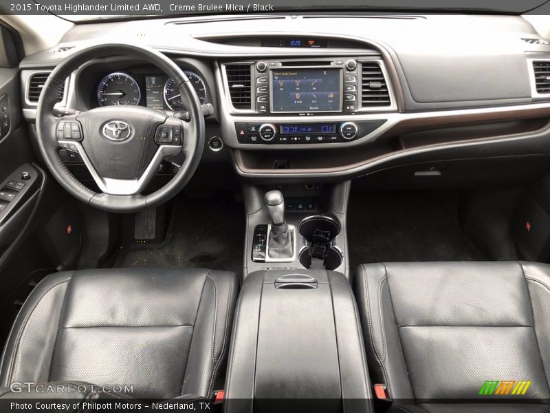 Creme Brulee Mica / Black 2015 Toyota Highlander Limited AWD