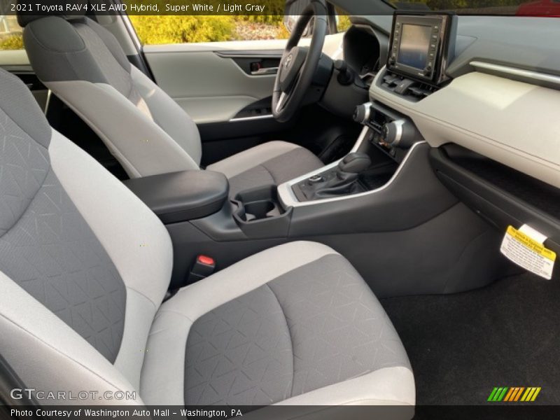 Super White / Light Gray 2021 Toyota RAV4 XLE AWD Hybrid