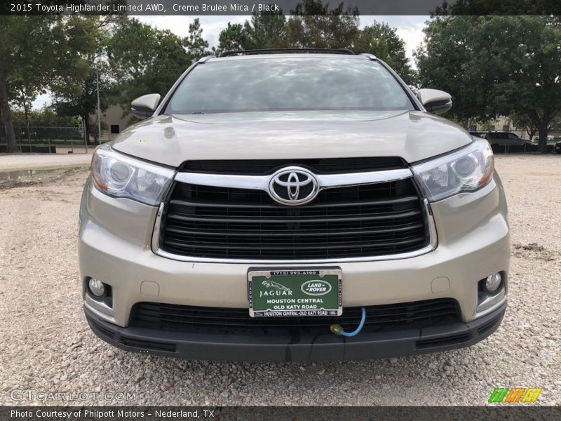 Creme Brulee Mica / Black 2015 Toyota Highlander Limited AWD