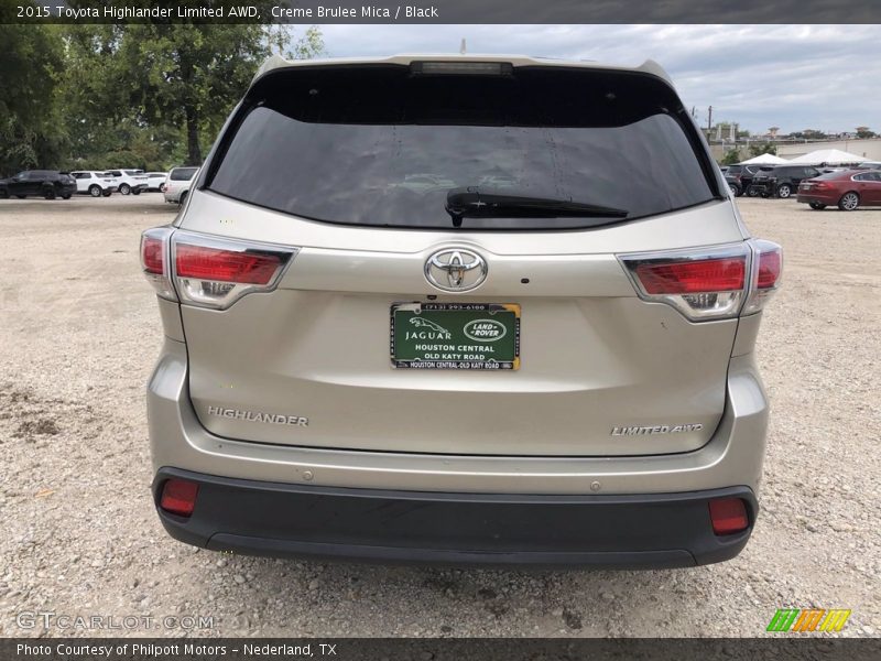 Creme Brulee Mica / Black 2015 Toyota Highlander Limited AWD