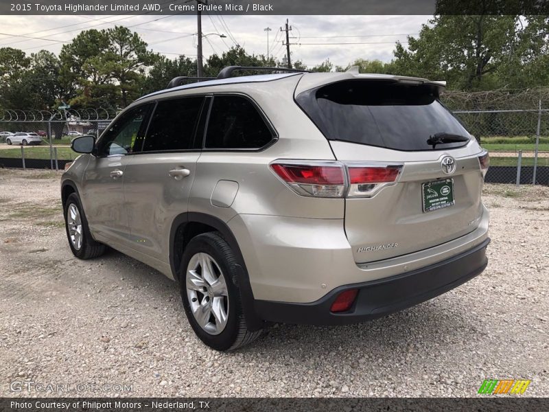 Creme Brulee Mica / Black 2015 Toyota Highlander Limited AWD