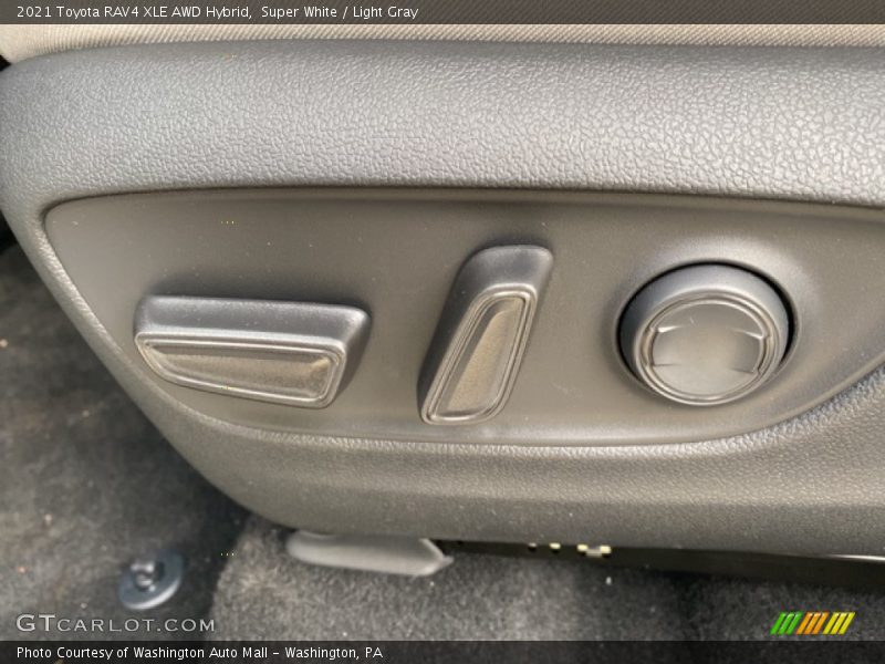 Super White / Light Gray 2021 Toyota RAV4 XLE AWD Hybrid