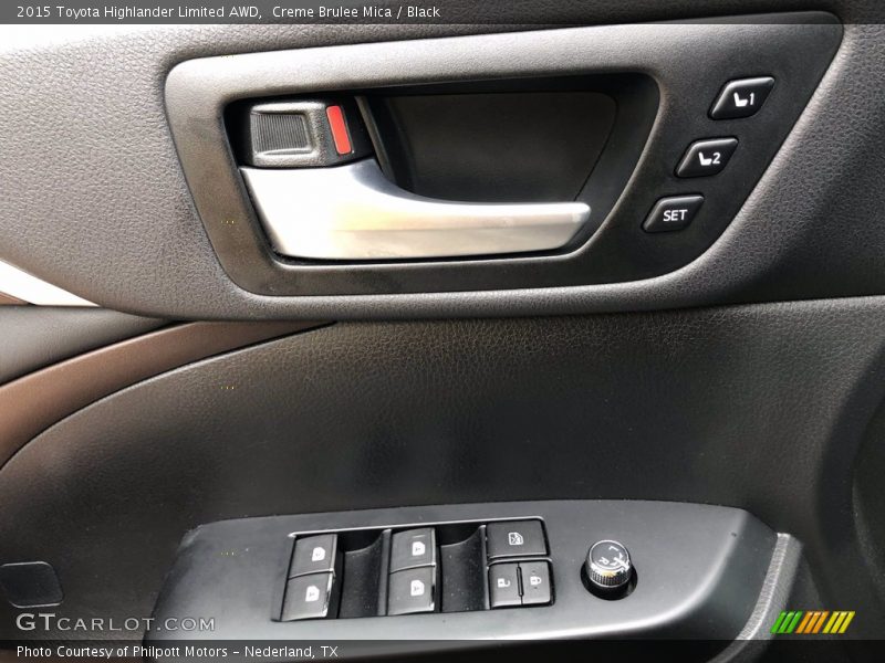 Creme Brulee Mica / Black 2015 Toyota Highlander Limited AWD