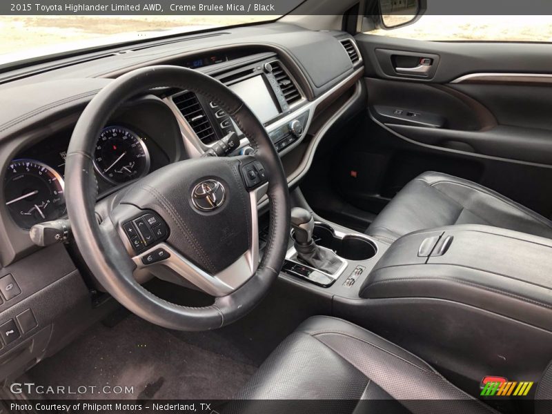 Creme Brulee Mica / Black 2015 Toyota Highlander Limited AWD
