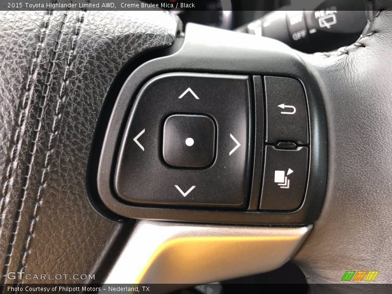 Creme Brulee Mica / Black 2015 Toyota Highlander Limited AWD