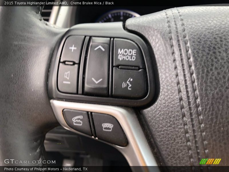 Creme Brulee Mica / Black 2015 Toyota Highlander Limited AWD