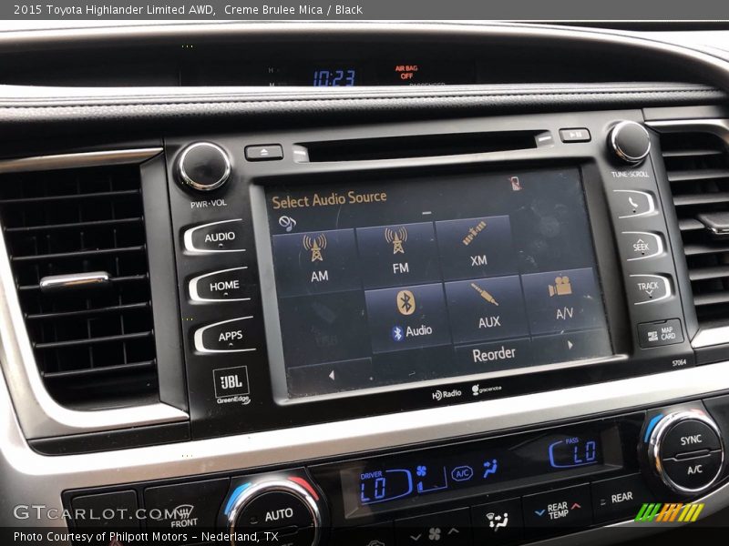 Creme Brulee Mica / Black 2015 Toyota Highlander Limited AWD