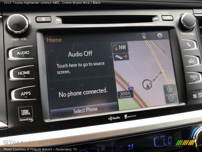 Creme Brulee Mica / Black 2015 Toyota Highlander Limited AWD