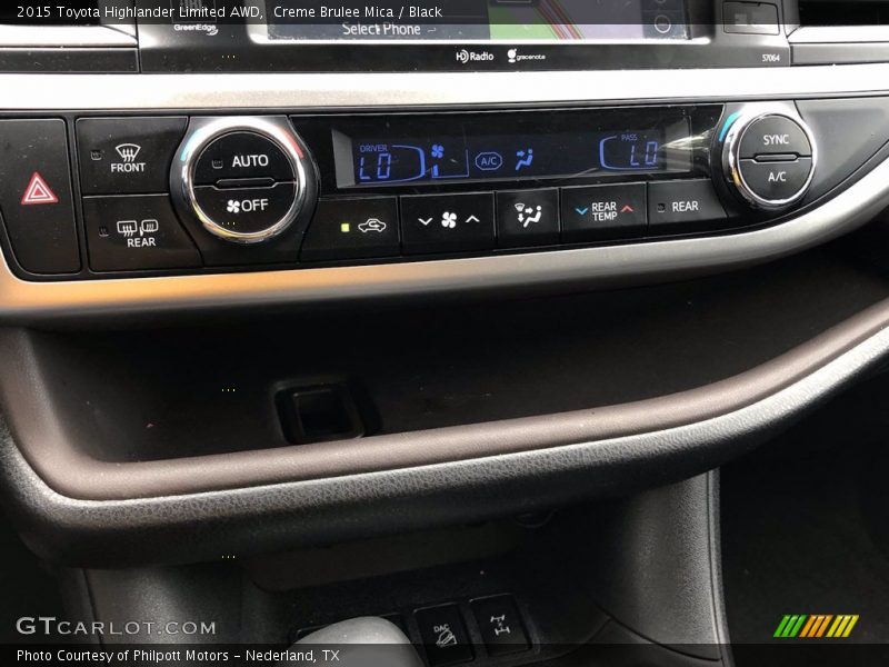 Creme Brulee Mica / Black 2015 Toyota Highlander Limited AWD