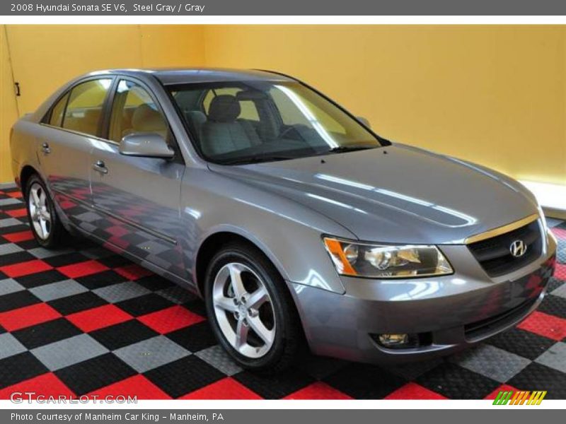 Steel Gray / Gray 2008 Hyundai Sonata SE V6
