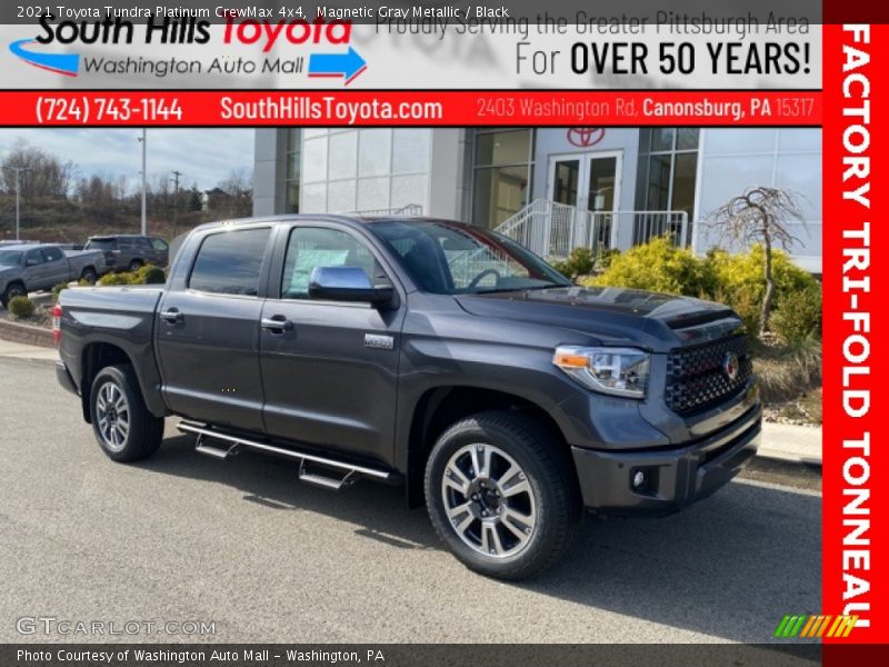 Magnetic Gray Metallic / Black 2021 Toyota Tundra Platinum CrewMax 4x4