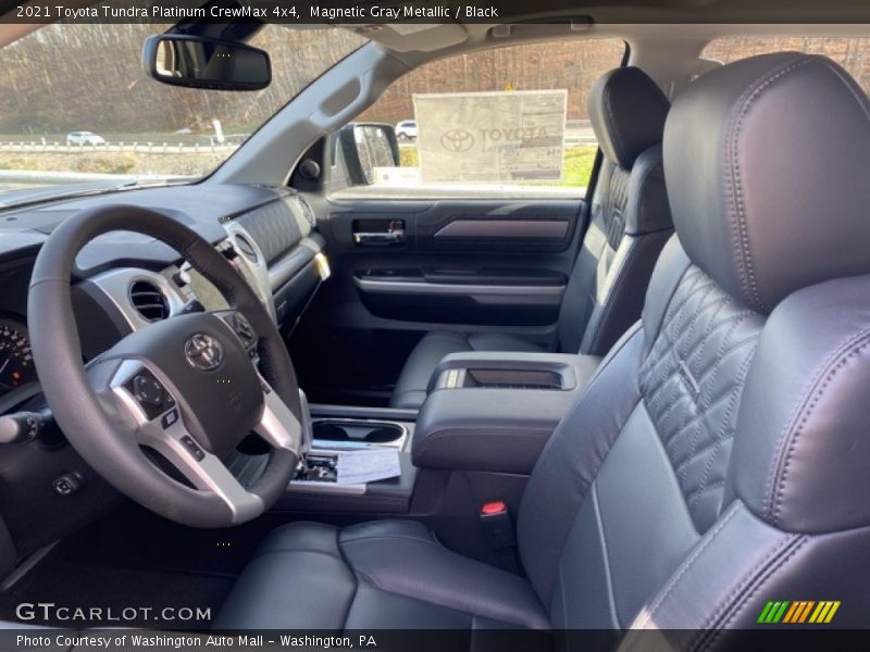 Front Seat of 2021 Tundra Platinum CrewMax 4x4