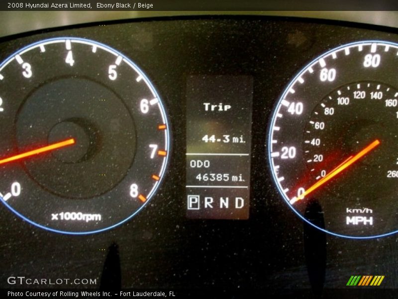 Ebony Black / Beige 2008 Hyundai Azera Limited