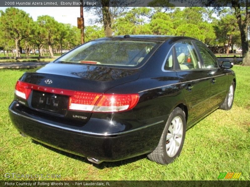 Ebony Black / Beige 2008 Hyundai Azera Limited