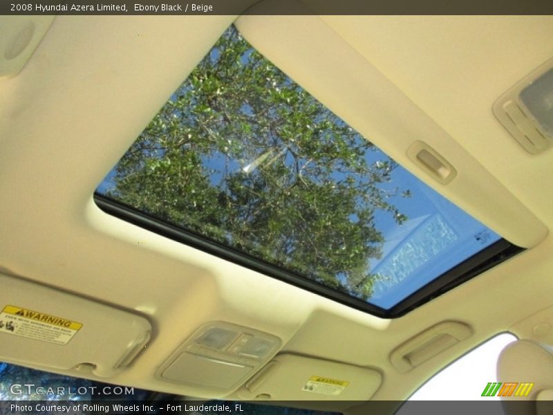 Ebony Black / Beige 2008 Hyundai Azera Limited