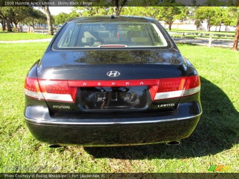 Ebony Black / Beige 2008 Hyundai Azera Limited