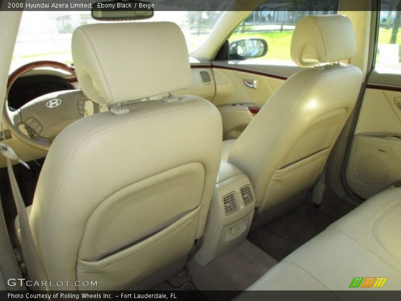 Ebony Black / Beige 2008 Hyundai Azera Limited