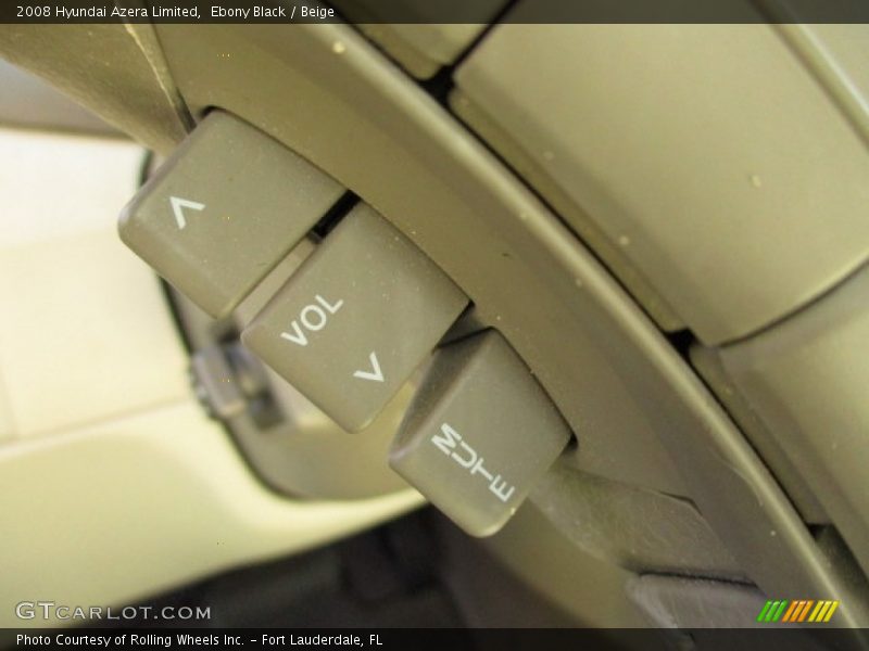 Ebony Black / Beige 2008 Hyundai Azera Limited