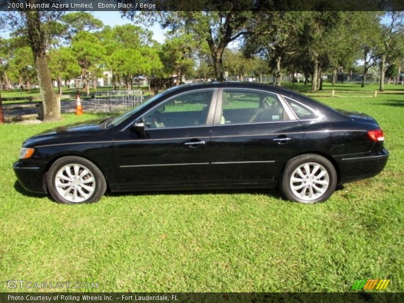 Ebony Black / Beige 2008 Hyundai Azera Limited