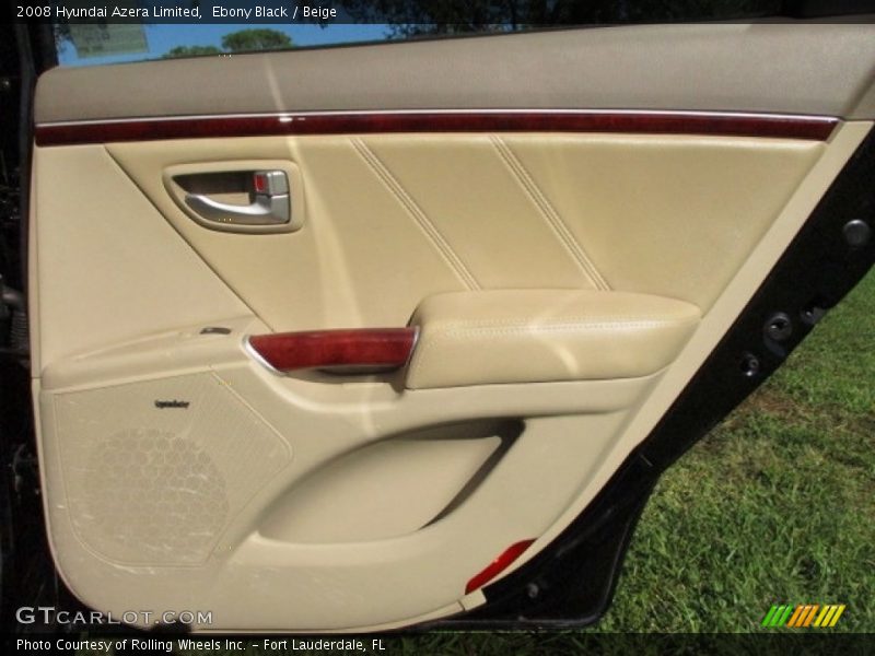 Ebony Black / Beige 2008 Hyundai Azera Limited