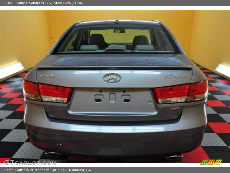 Steel Gray / Gray 2008 Hyundai Sonata SE V6