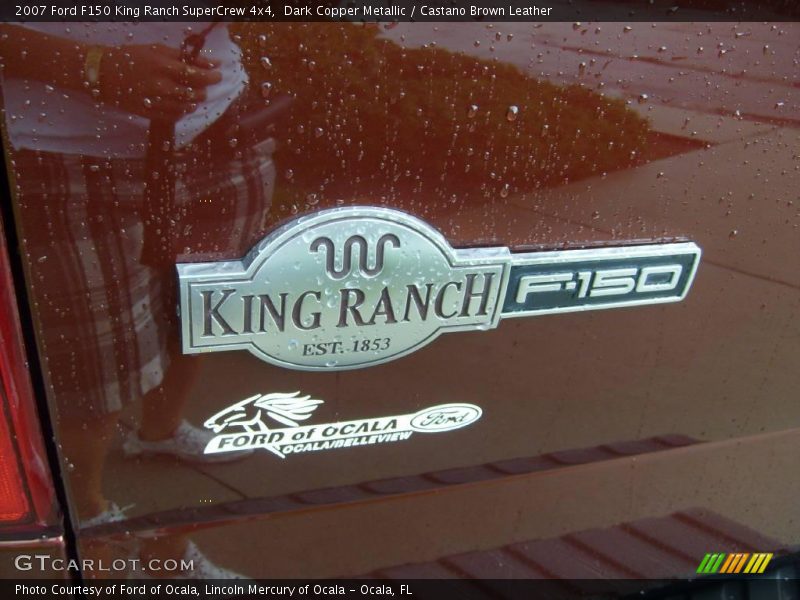 Dark Copper Metallic / Castano Brown Leather 2007 Ford F150 King Ranch SuperCrew 4x4