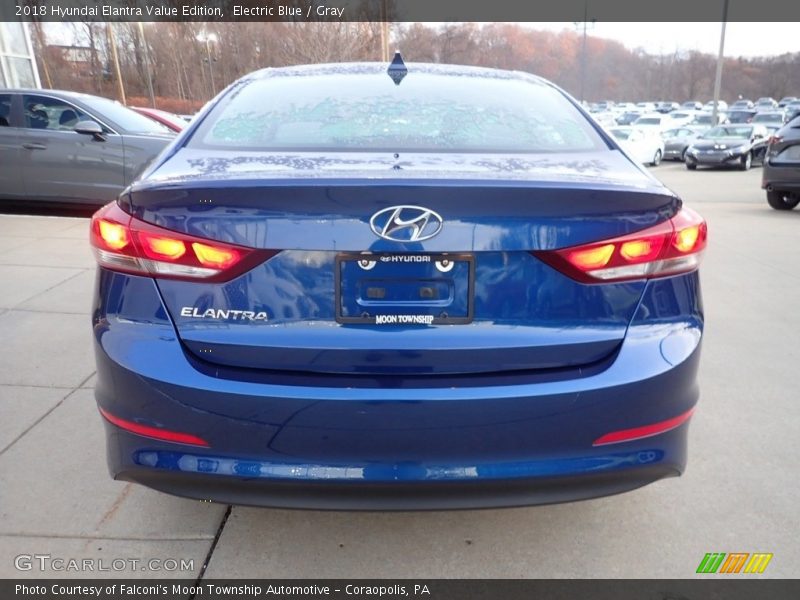Electric Blue / Gray 2018 Hyundai Elantra Value Edition