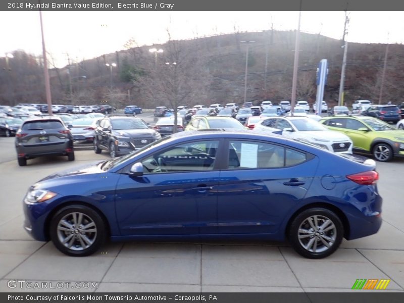 Electric Blue / Gray 2018 Hyundai Elantra Value Edition