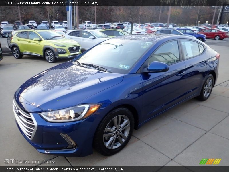 Electric Blue / Gray 2018 Hyundai Elantra Value Edition