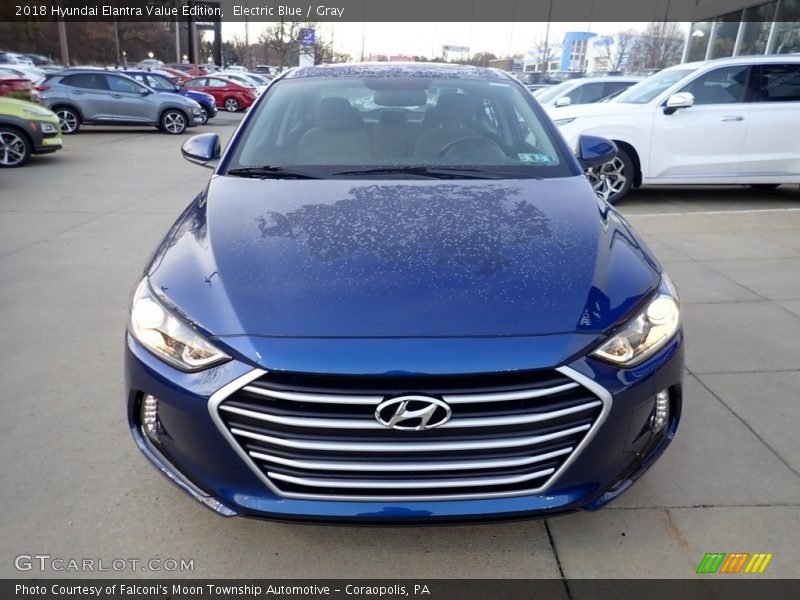 Electric Blue / Gray 2018 Hyundai Elantra Value Edition
