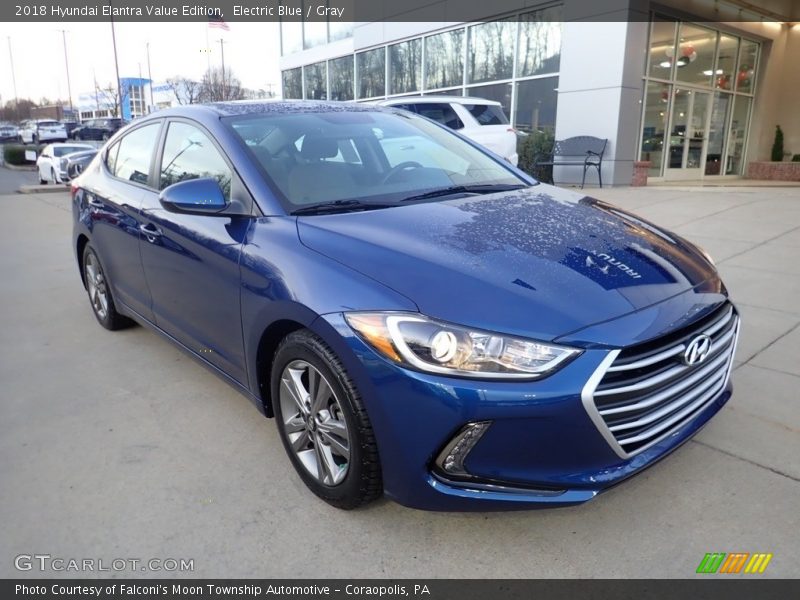 Electric Blue / Gray 2018 Hyundai Elantra Value Edition