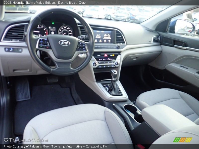 Electric Blue / Gray 2018 Hyundai Elantra Value Edition