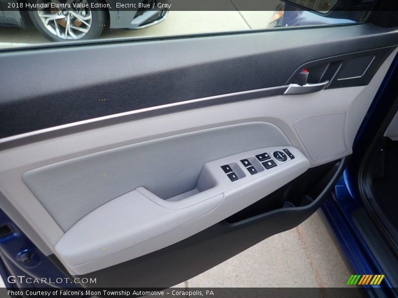 Electric Blue / Gray 2018 Hyundai Elantra Value Edition