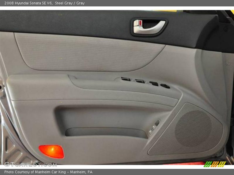 Steel Gray / Gray 2008 Hyundai Sonata SE V6