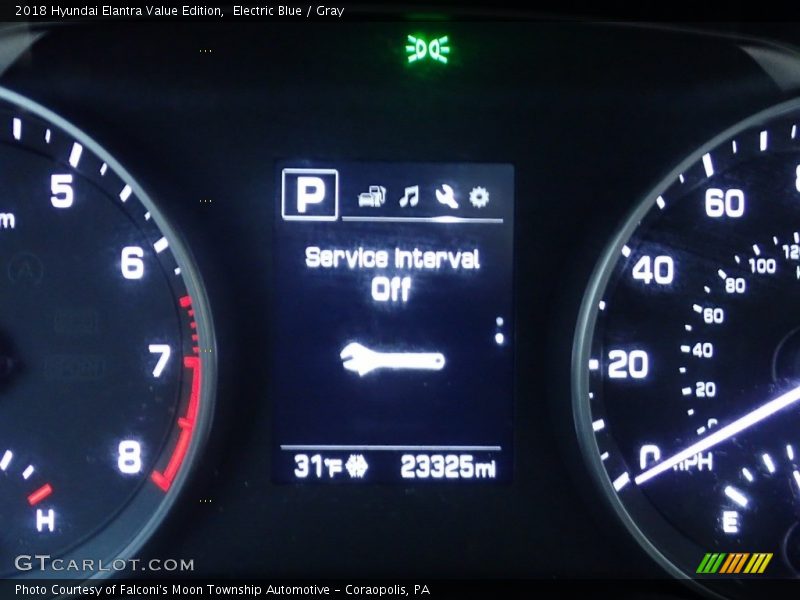 Electric Blue / Gray 2018 Hyundai Elantra Value Edition