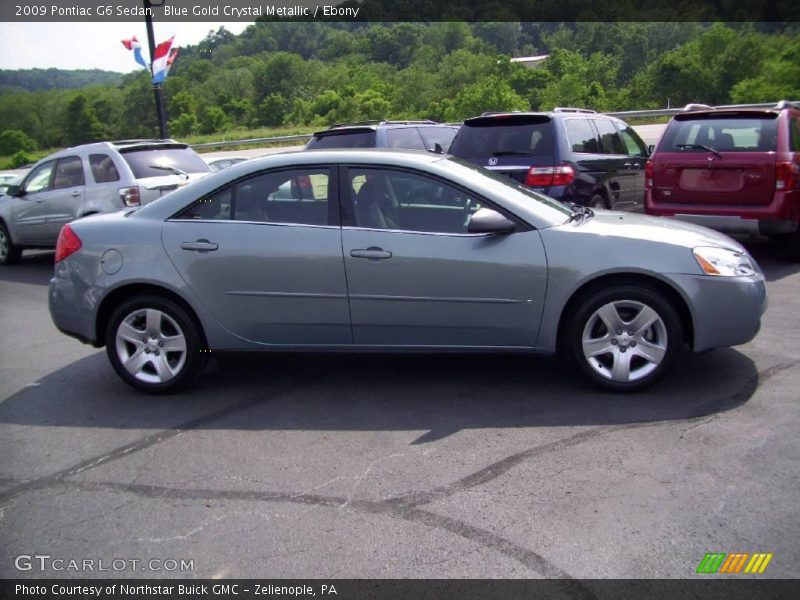 Blue Gold Crystal Metallic / Ebony 2009 Pontiac G6 Sedan
