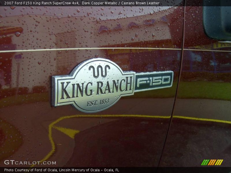 Dark Copper Metallic / Castano Brown Leather 2007 Ford F150 King Ranch SuperCrew 4x4